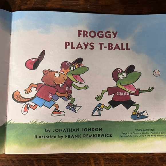 Froggy Plays T-Ball by Jonathan London - Picture 2 of 8